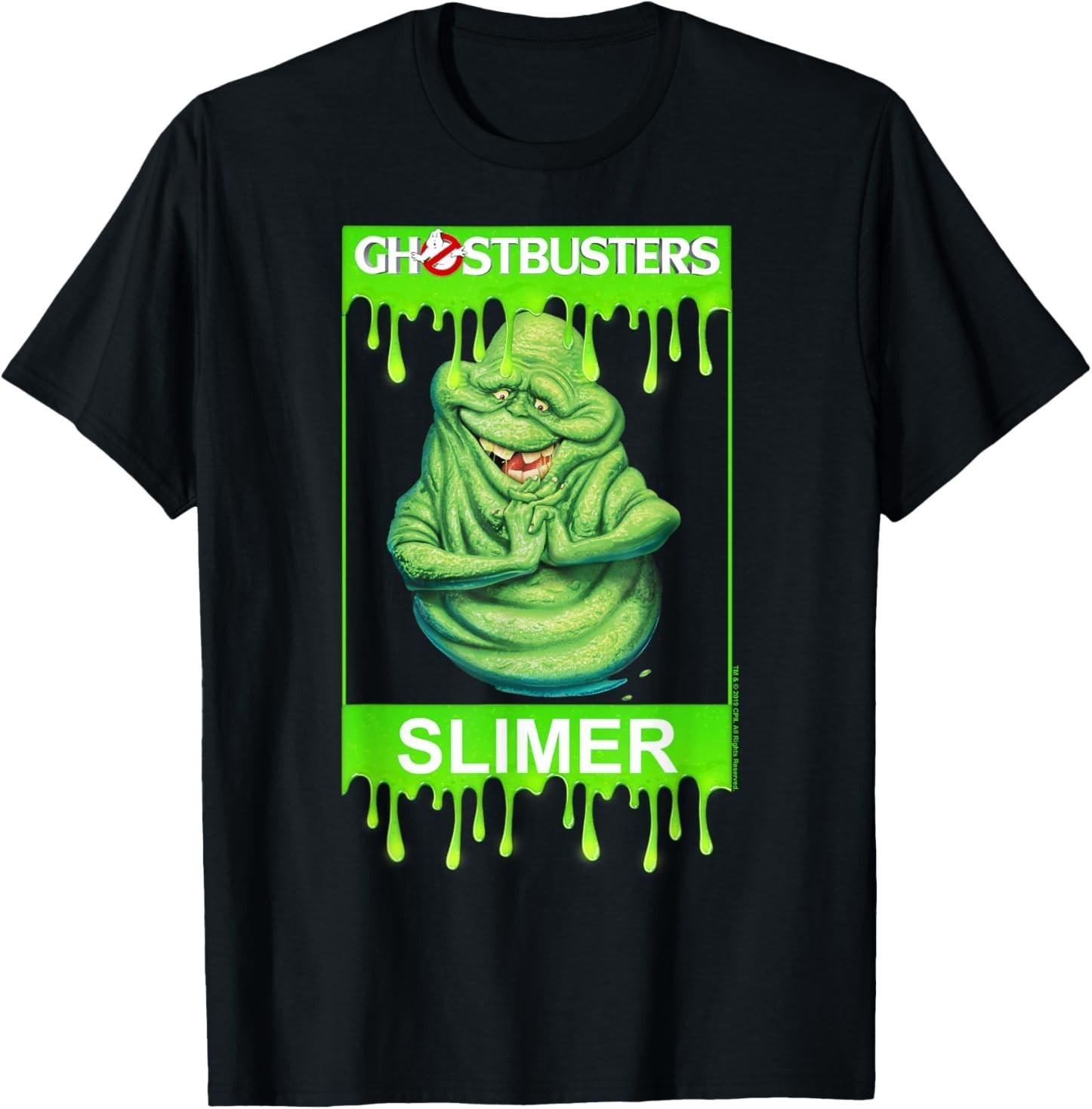 Ghostbusters Slimer Portrait Poster T-Shirt Mens Womens Tees Top XL