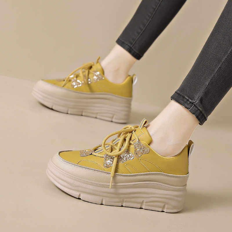 Fashion Flat Sole With Holes Sneakers Size 37 Vulcanize Women's Shoes Brands Luxury Boot Sport High Brand College Practice Tenya