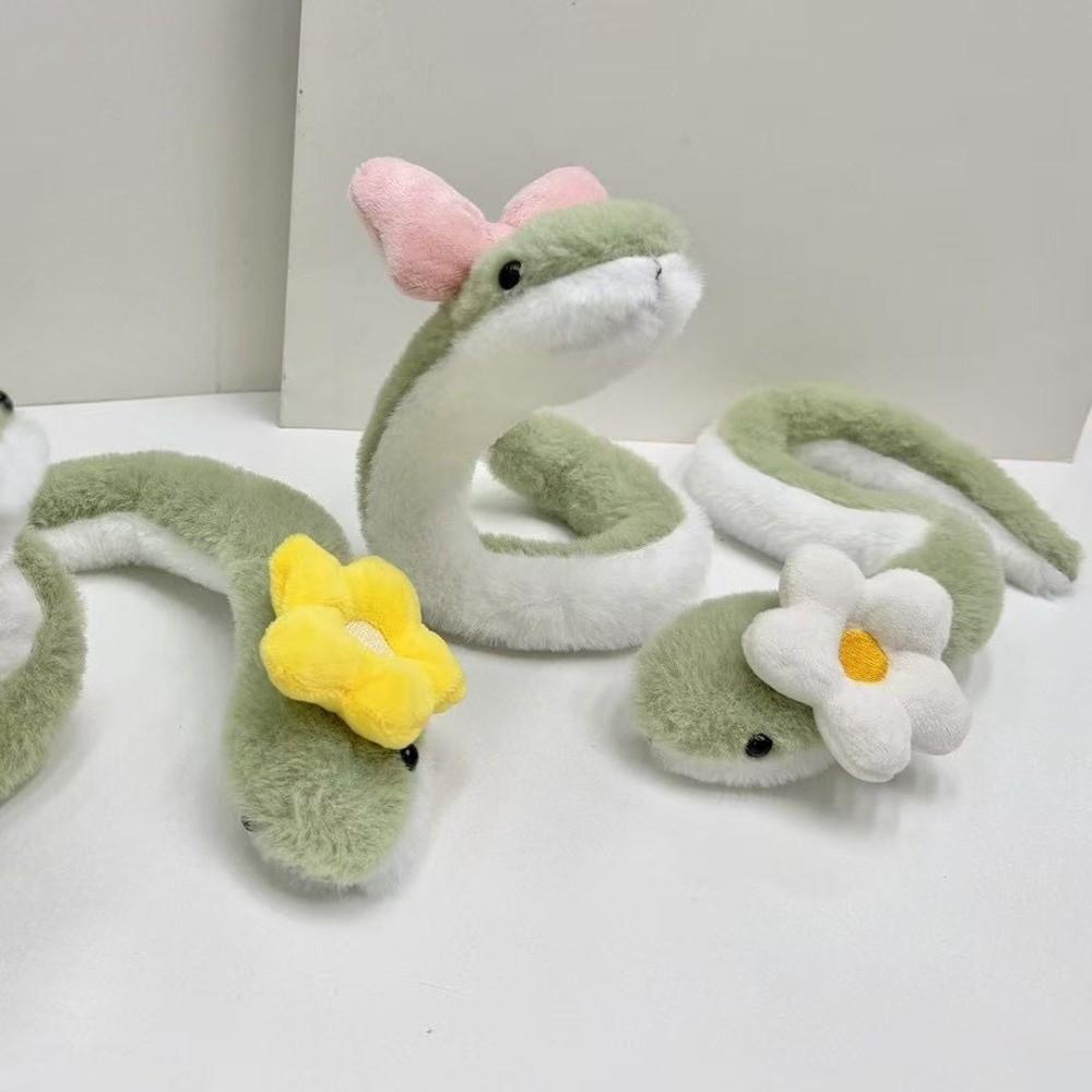 Cute Cartoon Snake Snake Shaped Soft Kawaii Soft Fluffy Animal Children Gift