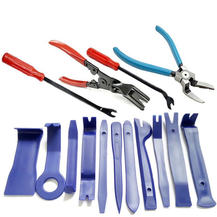 15Pcs Auto Car Panel Dashboard Armrest Trim Moulding Removal Install Pry Tools