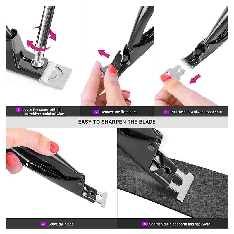 Titan U-förmiger French Maniküre Nagelknipser für künstliche Nägel - Edelstahl