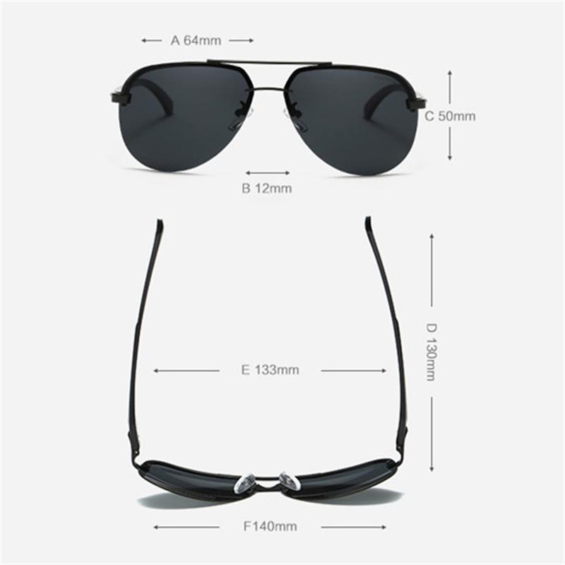 Fashion Polarized Toad Sunglasses Men Women Classic Mirror Eyeglasses Coating Anti-glare Sunscreen Metal Frame Glasses UV400