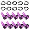 MUQZI Sports Accessory 10 Set Adjustable Fishing Rod Hook Keeper Rubber Rings Lure Bait Jig Holder