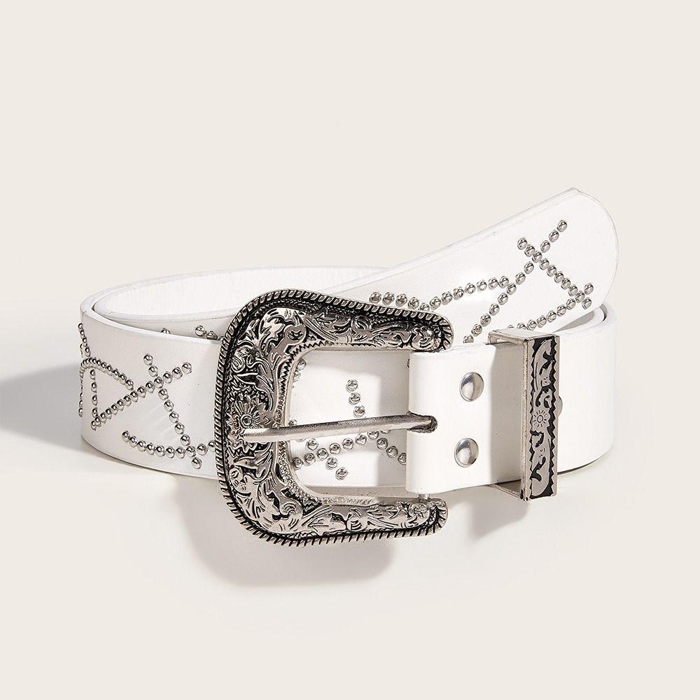 Korean Buckle Waist Belt Gothic Dress Jeans Belt High-End Women's Belt  Skirt Accessory