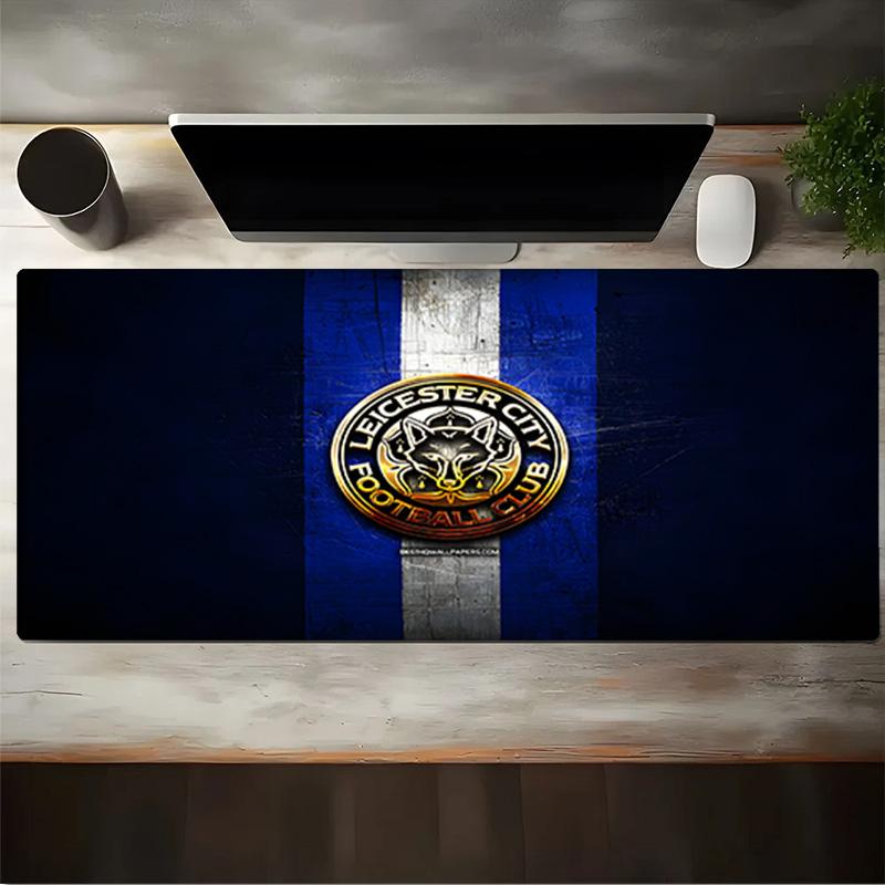 Leicester Football Club Wappen Mauspads, Gaming-Mauspads, Tastaturpads, Schreibtischdekoration für Computer-Notebook, Fan-Geschenk, Geburtstagsgeschenk