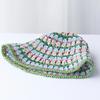 2025 New fashion Style bucket hat Multicolor Foldable Sun Crochet Hat For Beach, Travel And Vacation handmade straw hat