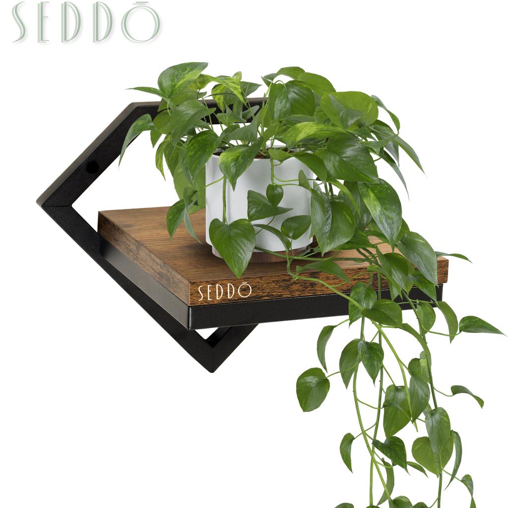 Single-level wall shelf, hanging flower stand, loft wall shelf, living room