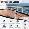 RV Table Pedestal Stand Leg Space Saving Versatile Table Pedestal 3-Level Telescopic for Marine Boat Marine Yacht