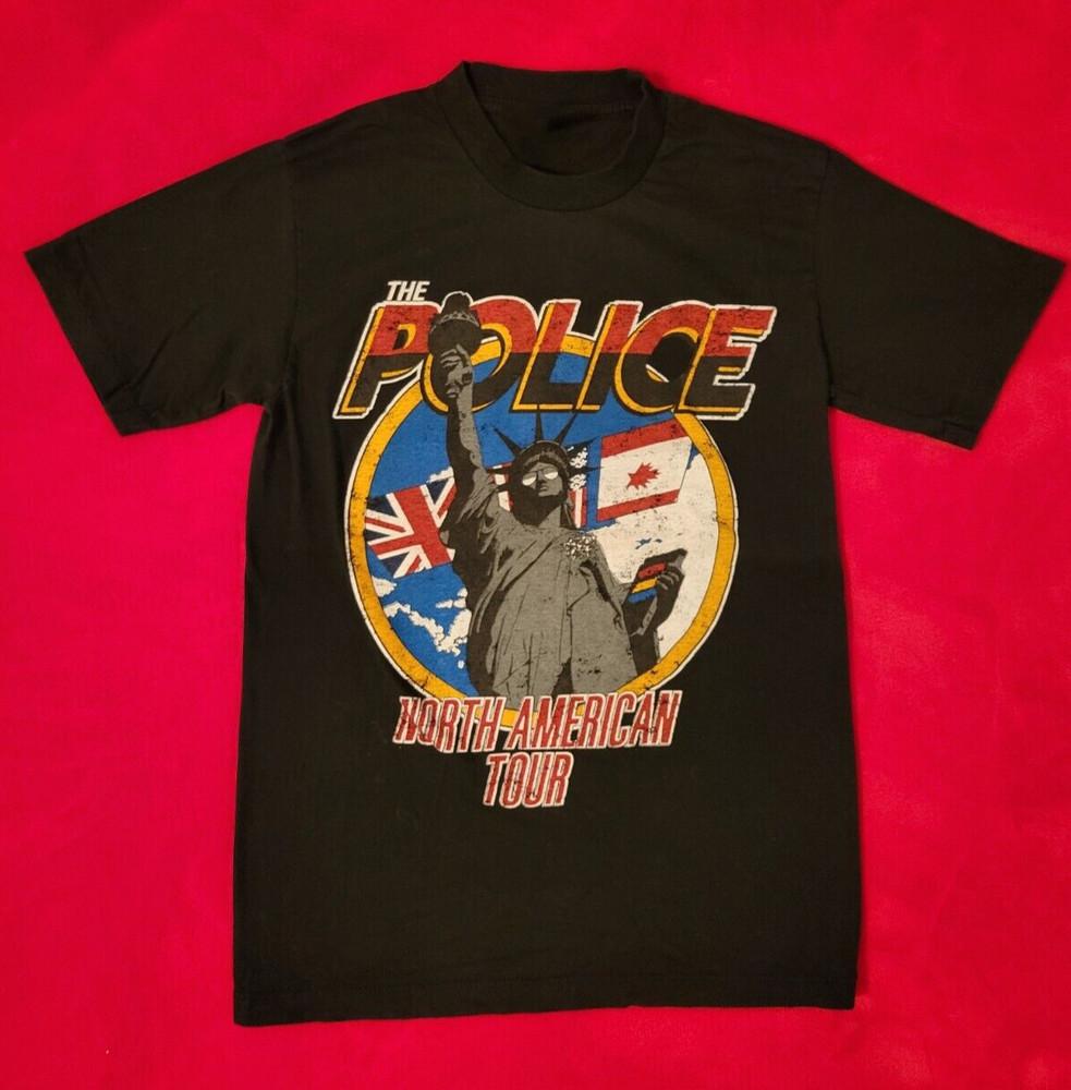 The Police North American Tour Unisex T-Shirt Full Size S to 5XL SU262 Unisex T-Shirt XXXXL