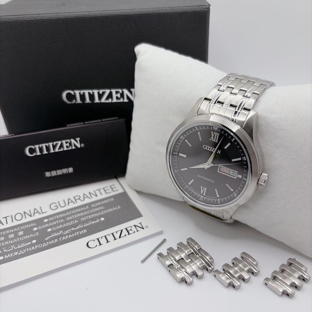Used [Good Condition] CITIZEN Automatic Watch Men's Day Date Black