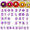 40pcs Numeral Alphabetic Cake Stencils Semiotic Food Grade Plastic Cake Topper Decorative Fillings for Home Baking