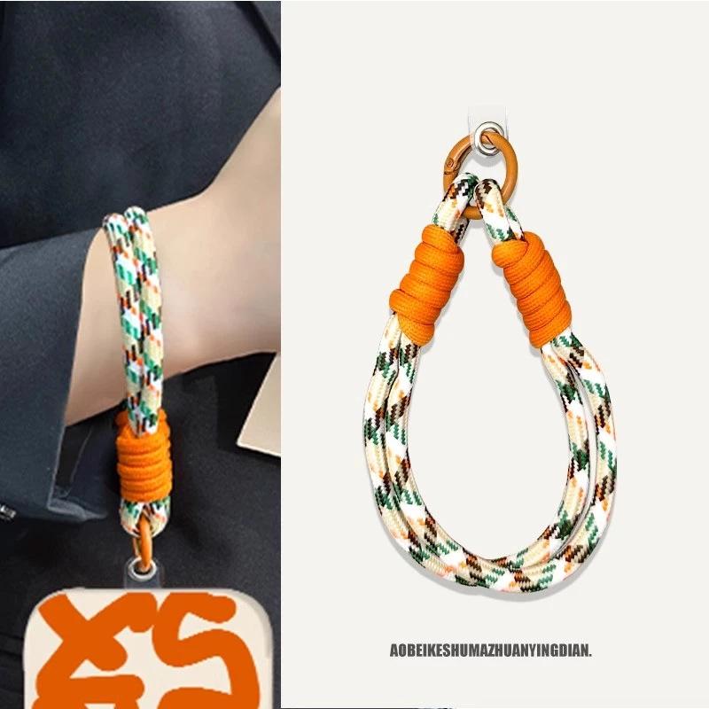 

Handmade Wide Wristband Phone Lanyard – Travel Chain for Phones, Bags, and Cameras