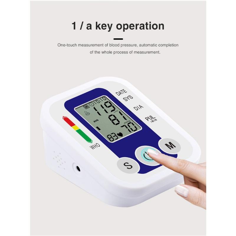 Upper Arm Electronic Sphygmomanometer To Measure Blood Pressure Intelligent Detection of Pulse Neutral Portable Home Blood Pressure Instrument