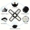 1pc Garage Lamp Ceiling Lighting, Deformable Shop Lamp, Adjustable Panel, Used In Garage, Workshop, Attic and Basement.