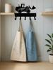 1pc Vintage Car Cup Hook Matte Black Iron Hanger, Rustproof Wall Decor for Garage Bathroom Bedroom