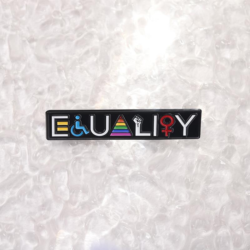 Striped Rainbow Unique Cartoon Metal Badge Colorful Enamel Brooch For Clothing Bags And Items Personal