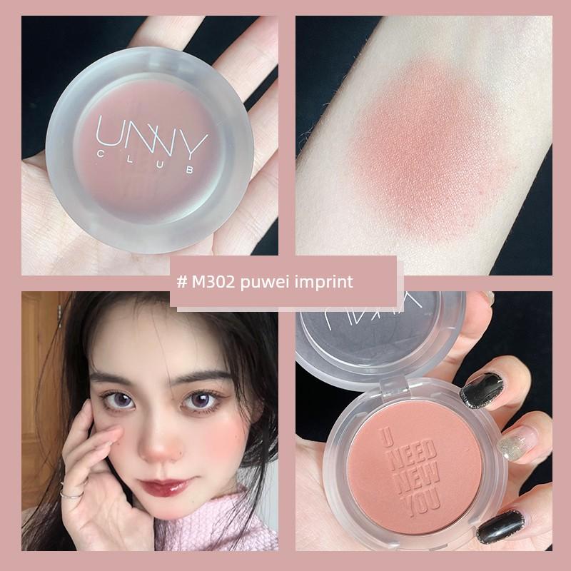 Unny Blusher Delicate Light Transparent Nature Nude Makeup Repair Highlight Makeup Palette Female Student Cheap Genuine Goods Cream Blush