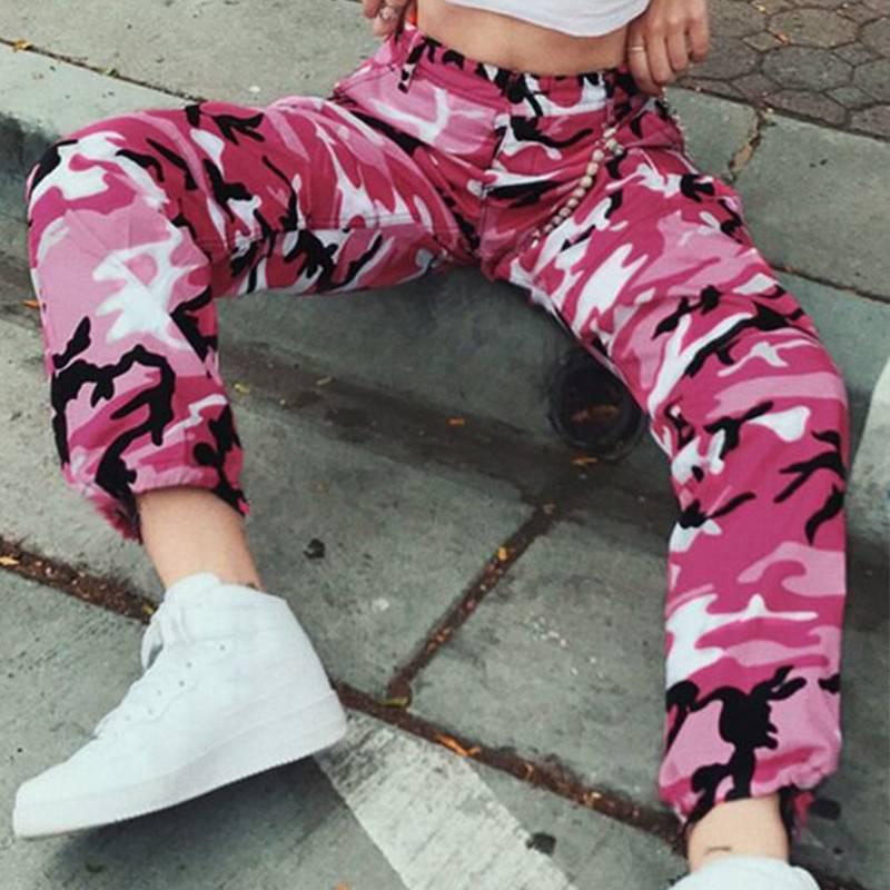 Pantalones Online Pantalones Camuflaje Rosas Emmiol Pantalones - Main Image