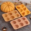 1 Pcs Pumpkin Cake Silicone Mold DIY Pinecone Biscuit Candy Pudding Baking Tool Tree Leaf Candle Soap Mould