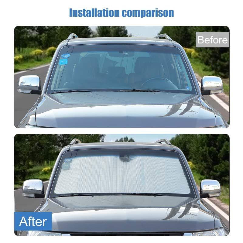 Car Windshield Sunshade Window Shade Foldable Sun Visor Cover Fit For Mitsubishi PAJERO 2007-2021 Car Accessories,1 pc