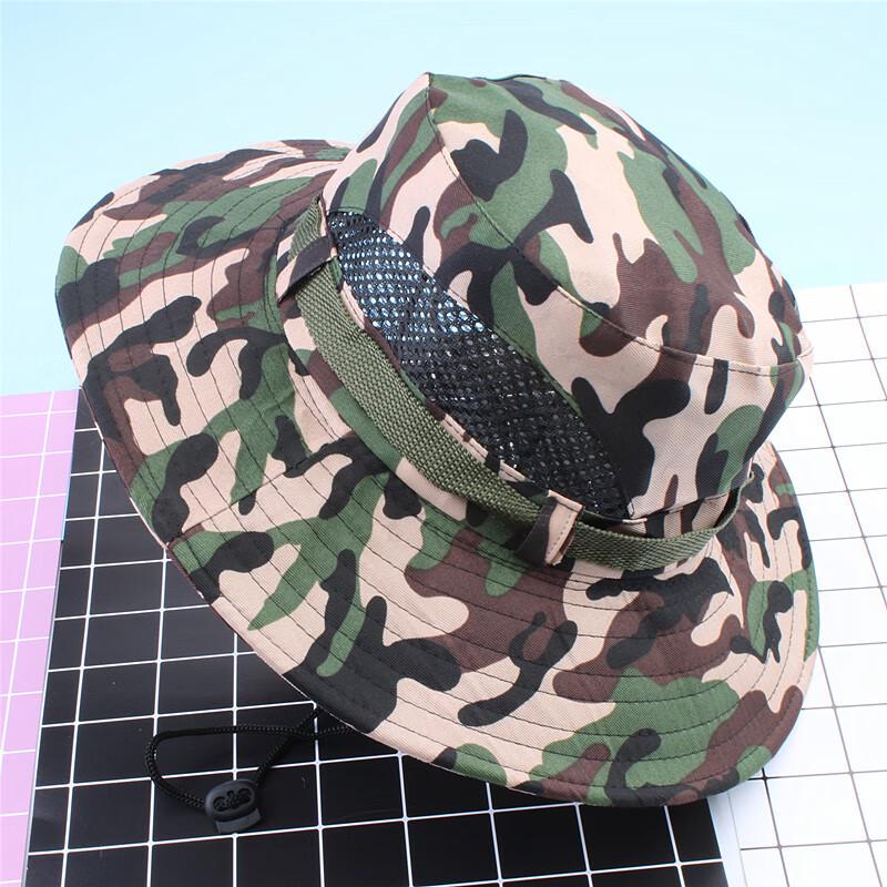 Unisex Camouflage Wide-Brim Outdoor Sun Hat
