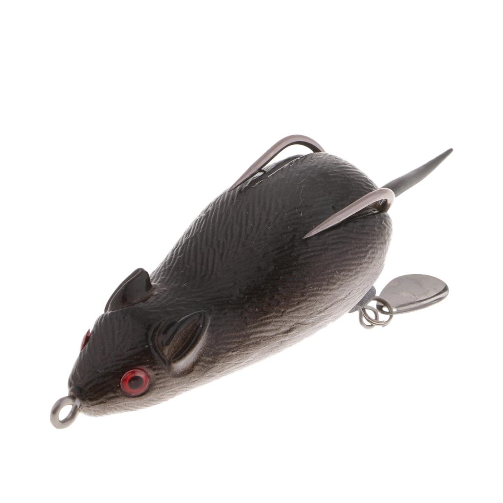 Mouse Shape Artificial Baits Easy To Use Fishing Lure Outdoor With Hooks Sequins