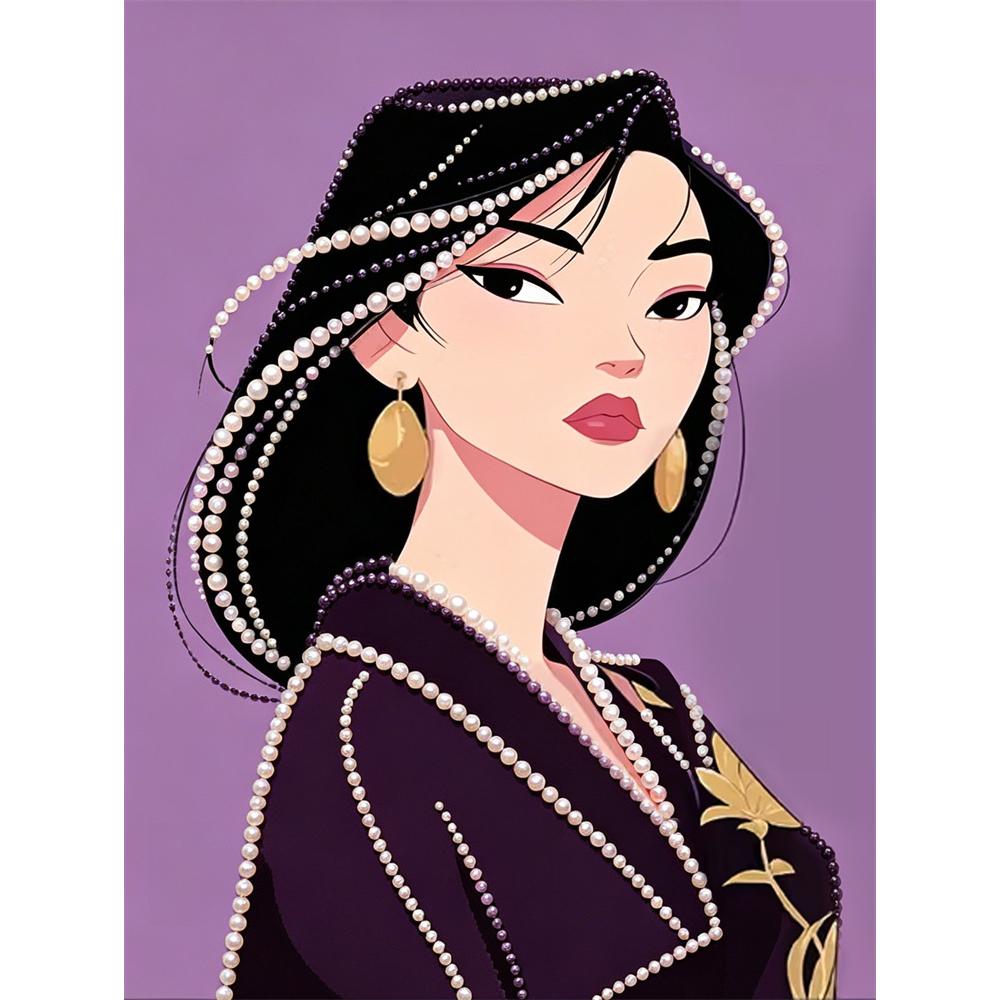 

Disney Pearl Painting Mulan Pearl Art Painting Kit Art Pearl Painting Kit Adult Beginner Gift Creative Home Wall Decor 30x40