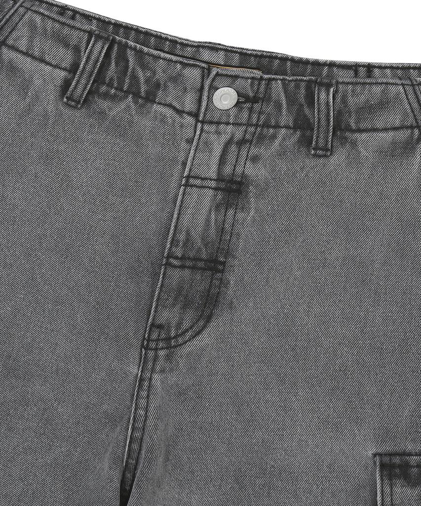 Syupeodeulai Denim Cargo Shorts Gray