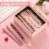 6pcs Ballpoint Pens Set Metal Crystal Diamond Pen for Journaling Glitter Stationery Fancy Gifts for Teacher Graduation Supplies