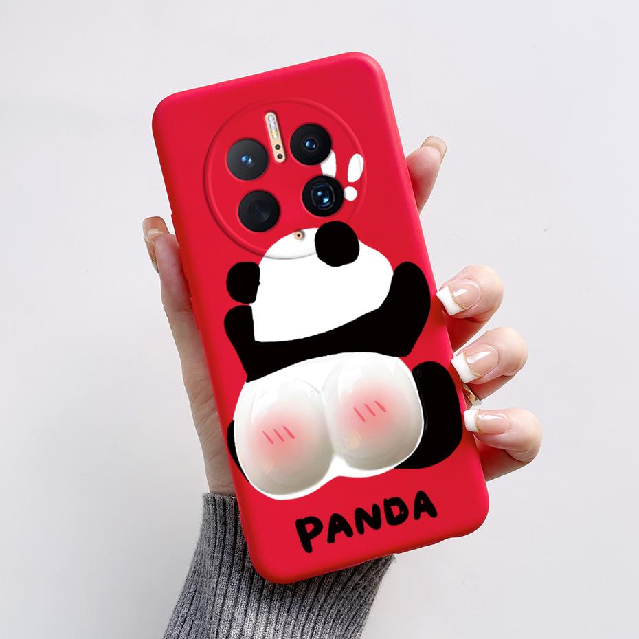 Phone Cases for Huawei Mate 50 Pro Cute Rabbit Pandas Case For Huawei Mate50 Pro Mate 50Pro Soft Silicone Shockproof Back Cover