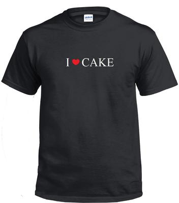 I HEART CAKE Sweet Baked Dessert Frosting LOVE T-Shirt Cotton S - 5XL