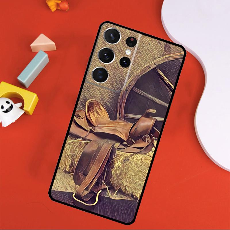Rustic Cowboy Cowgirl Western Country Phone Case For Samsung Galaxy S25 Ultra S9 S10 S20 S21 FE S22 S23 S24 Plus S24 Ultra Cover