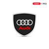 3D Metal Car Body Fender Emblem Shield Stickers Decor Auto Accessories For Audi A1 A2 A3 A4 A5 A6 A7 A8 Q1 Q2 Q3 Q4 Q5 Q6 Q7 Q8 B5 B6 B7 B8 C5