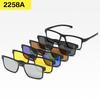 6In1 Tr Magnetic Frame Sunglasses Tr Hanging Frame With Interchangeable Lenses For Men And Women Sunglasses