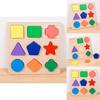 Wooden Shape Recognition Puzzle For Toddlers Educational Interactive Toy