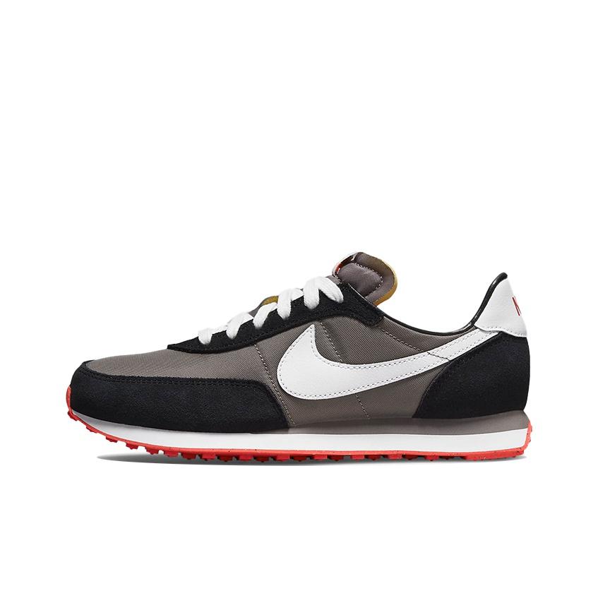 Nike Waffle Trainer 2 GS Flat Pewter Siren Red Kinder Sneakers Grau Schwarz Weiß DC6477-005