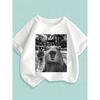 European Sizes ' Capybara Animal Print T-Shirt - Cute Capybara Selfie Design with Capybaras Swimming & Staring, Soft Round Neck Short Sleeve Top