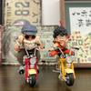 13cm Z Anime Figure Son Goku Master Roshi Locomotives PVC Action Kame Sennin Motorcycle Toys for Children Gitfs