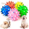 Pet Dog Puppy Thorny Round Ball Molar Teeth Cleaning Chewing Squeaky Sound Toy The Secret Life of Pet