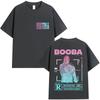 Rapper BOOBA B2O Tour 2026 Magliette Grafiche Uomo Hip Hop Gotico Manica Corta Maglietta Retro Cotone Alta Qualità Magliette Streetwear