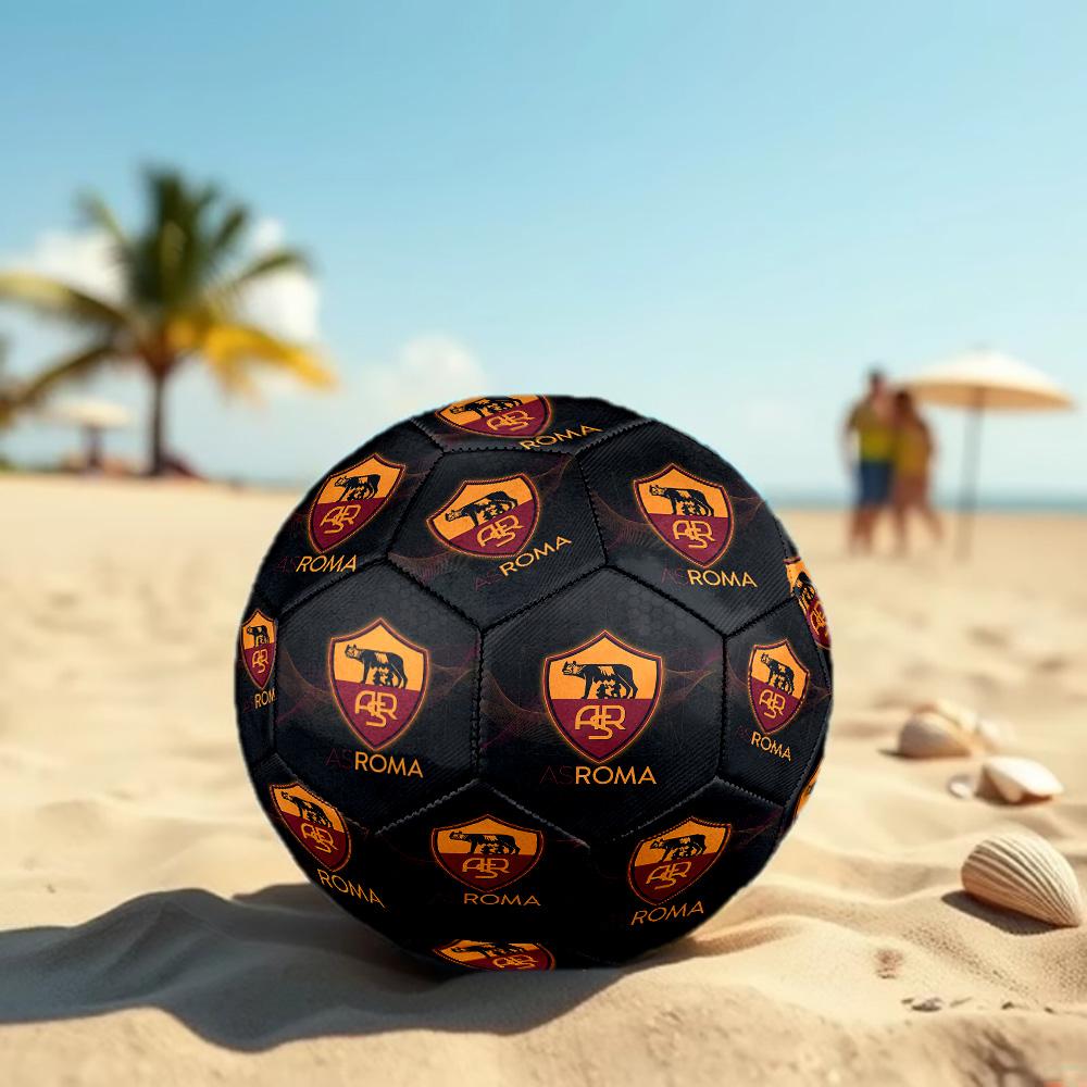 AS Roma Size 5 Football High Elastic Soccer Ball For Outdoor Competition Daily Training Play