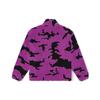 Vans Camo Print Stand Collar Fleece Jacket Purple Black VN0007VM43F