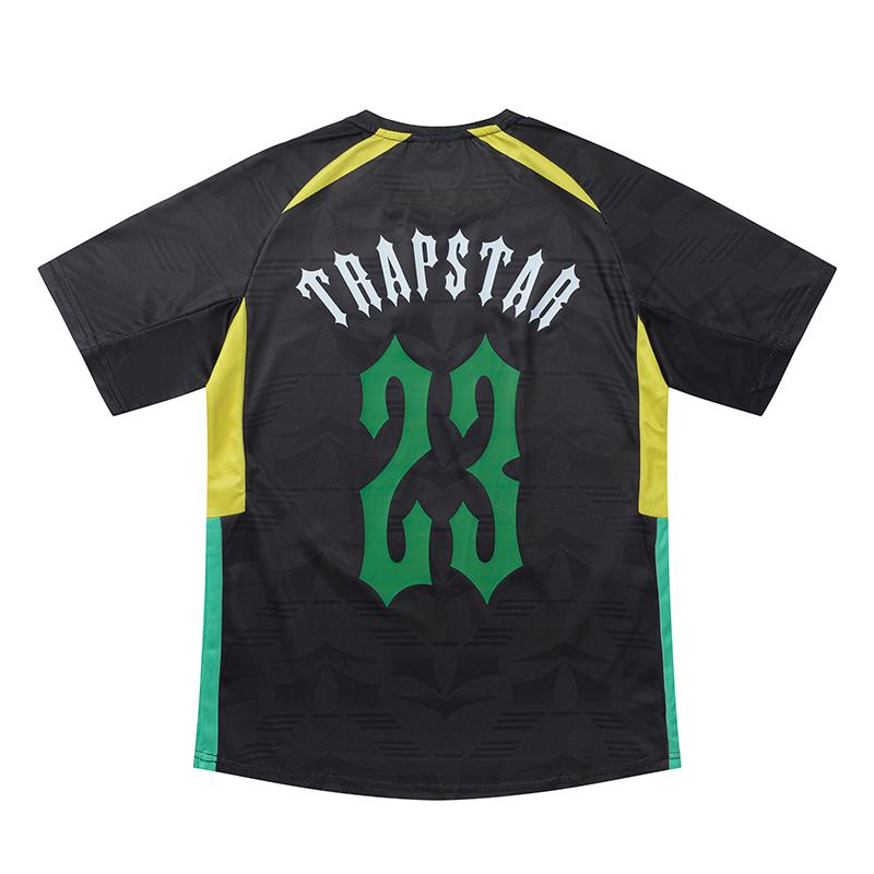 Trapstar London 2026 New Summer Trapstar Logo Diagonal Logo Number 23 Basketball Jersey Football Jersey Gradient Sports Short Sleeved T-shirt