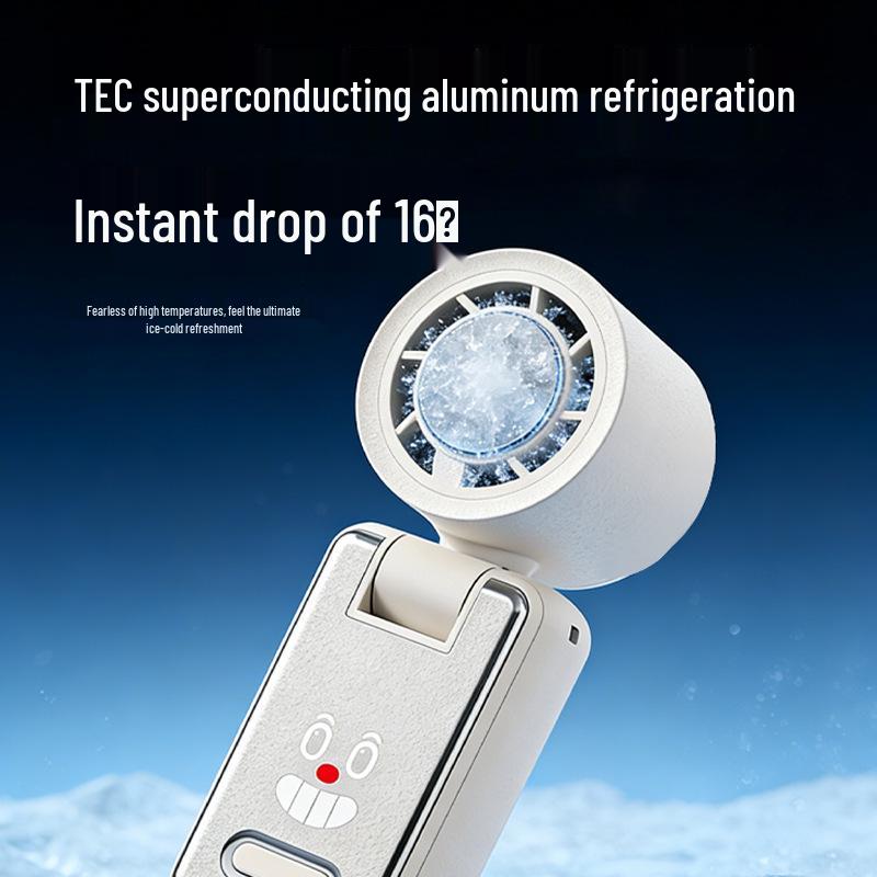 Turbo High-Speed USB Rechargeable Handheld Fan with 100-Speed Digital Display for Outdoor Cooling