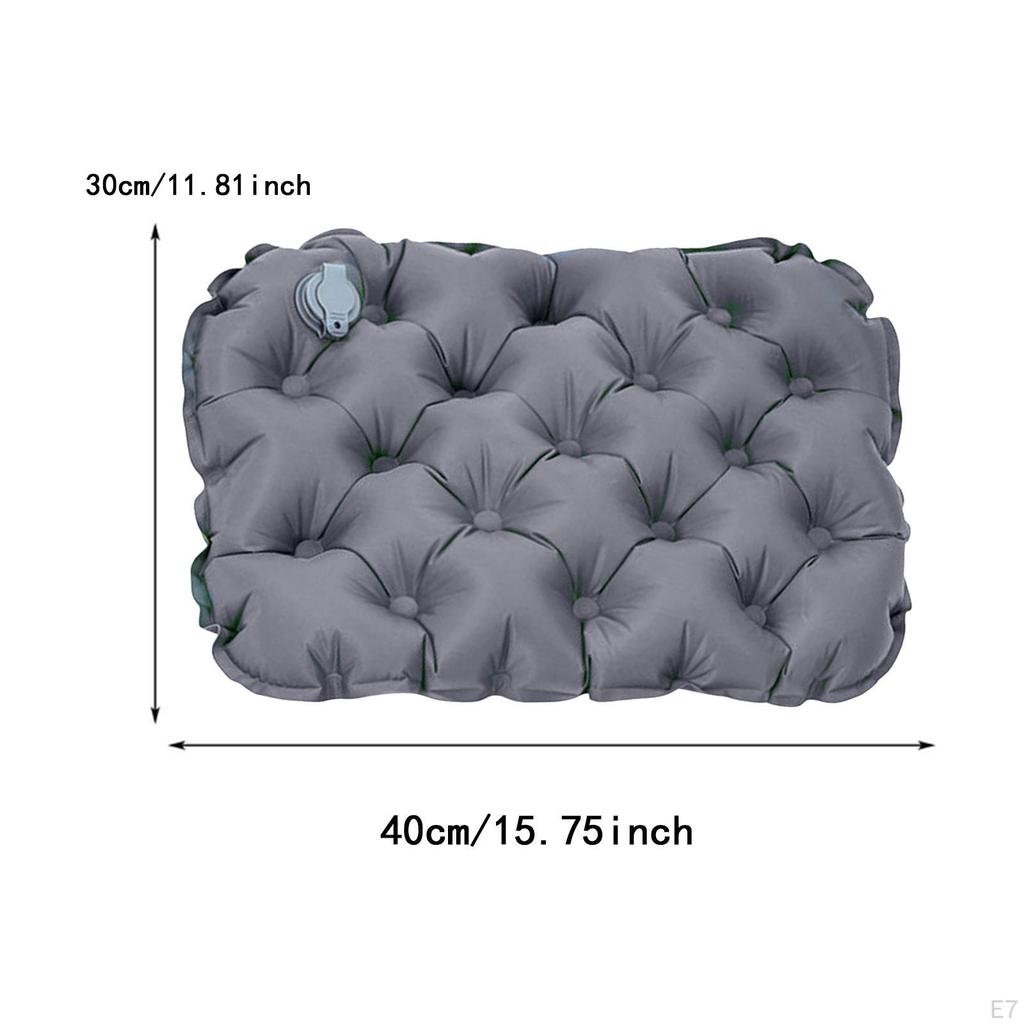 Covoraș de șezut gonflabil compact pentru călătorii și agrement