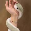 37cmNew Year's Little Snake Plush Toy Doll Doll Playful Children's Girl Cute Ornament Doll Mascot Cute Snake Plush Toy