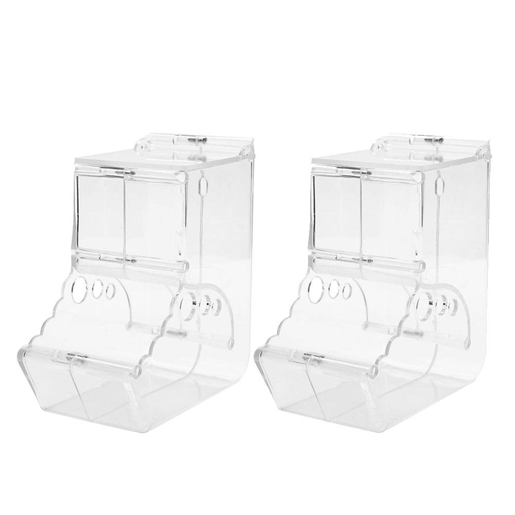 Cute Hamster Samll Animal Automatic Pet Food Feeder Plastics Durable Strong Simplicity Clear Transparent Safe Food Bowl