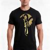 Gold Saint Aries Tshirt Summer Casual Cotton Tee Oversized Streetwear Tops Vintage Graphic Print Loose Fit Short Sleeve