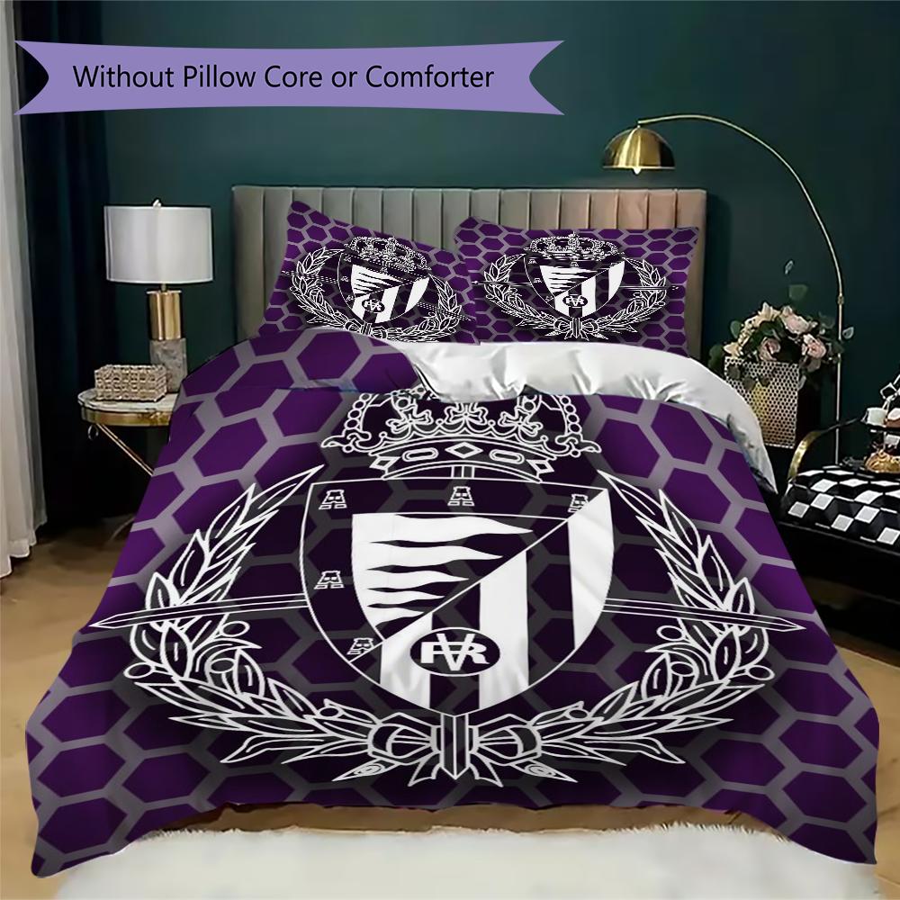 Set Copripiumino Trapuntato con Fantasia Real Valladolid Federa Decorazione per la Casa Regalo di Compleanno (1 * copripiumino + 2 * federe senza imbottitura)