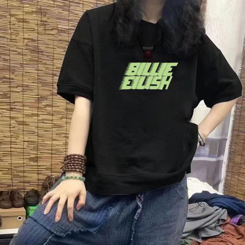 Women's Casual Cotton Half Sleeve Loose Fit T-Shirt - Trendy Print, Slimming Design, Plus Size